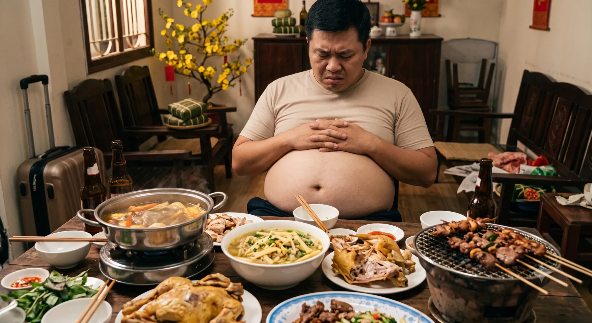 Khổ vì ăn